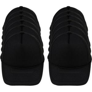 imageDALIX Infant Trucker Hat Baby Girl Boy Mesh Cap 12 Pack Dozen BulkBlack