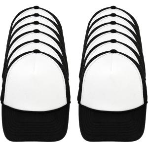imageDALIX Infant Trucker Hat Baby Girl Boy Mesh Cap 12 Pack Dozen BulkBlack and White