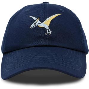 imageDALIX Peter The Pterodactyl Dinosaur Childrens Hat Baseball Cap Girls BoysNavy Blue