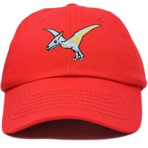 imageDALIX Peter The Pterodactyl Dinosaur Childrens Hat Baseball Cap Girls BoysRed