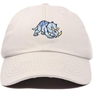 imageDALIX Sara The Triceratops Dinosaur Childrens Hat Baseball Cap Girls BoysBeige