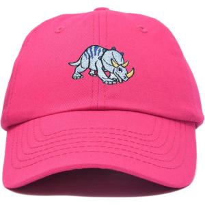 imageDALIX Sara The Triceratops Dinosaur Childrens Hat Baseball Cap Girls BoysHot Pink