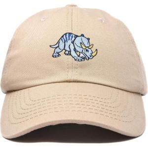 imageDALIX Sara The Triceratops Dinosaur Childrens Hat Baseball Cap Girls BoysKhaki