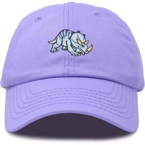 imageDALIX Sara The Triceratops Dinosaur Childrens Hat Baseball Cap Girls BoysLavender