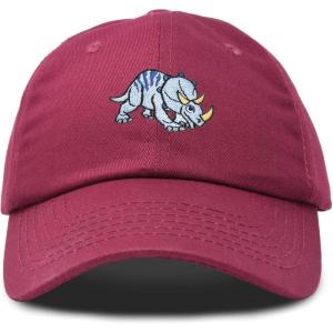 imageDALIX Sara The Triceratops Dinosaur Childrens Hat Baseball Cap Girls BoysMaroon