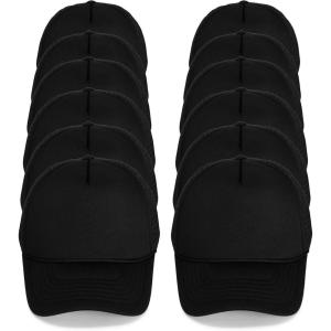 imageDALIX Youth Trucker Hat Mesh Cap 12 Pack Dozen BulkBlack
