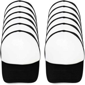 imageDALIX Youth Trucker Hat Mesh Cap 12 Pack Dozen BulkBlack and White