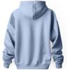 imageDALIX Astronaut Embroidered Fleece Zip Hoodie Cold Fall Winter MensLight Blue