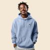 imageDALIX Astronaut Embroidered Fleece Zip Hoodie Cold Fall Winter MensLight Blue