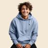 imageDALIX Astronaut Embroidered Fleece Zip Hoodie Cold Fall Winter MensLight Blue