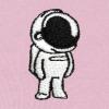 imageDALIX Astronaut Embroidered Fleece Zip Hoodie Cold Fall Winter MensLight Pink