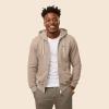 imageDALIX Astronaut Embroidered Hoodie Fleece Sweatshirt Zip Front MensTan