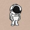 imageDALIX Astronaut Embroidered Hoodie Fleece Sweatshirt Zip Front MensTan