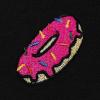 imageDALIX Donut Embroidered Hoodie Fleece Sweatshirt Zip Front MensBlack