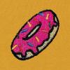 imageDALIX Donut Embroidered Hoodie Fleece Sweatshirt Zip Front MensGold
