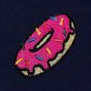 imageDALIX Donut Embroidered Hoodie Fleece Sweatshirt Zip Front MensNavy Blue