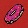 imageDALIX Donut Embroidered Hoodie Fleece Sweatshirt Zip Front MensRed