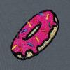 imageDALIX Donut Embroidered Hoodie Fleece Sweatshirt Zip Front MensSteel Blue