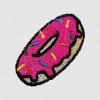 imageDALIX Donut Embroidered Hoodie Fleece Sweatshirt Zip Front MensWhite