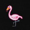 imageDALIX Flamingo Embroidered Zip Hoodie Fleece Long Sleeve Pocket Warm Soft MensBlack