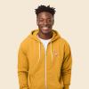 imageDALIX Flamingo Embroidered Zip Hoodie Fleece Long Sleeve Pocket Warm Soft MensGold