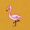imageDALIX Flamingo Embroidered Zip Hoodie Fleece Long Sleeve Pocket Warm Soft MensGold
