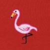 imageDALIX Flamingo Embroidered Zip Hoodie Fleece Long Sleeve Pocket Warm Soft MensRed