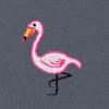 imageDALIX Flamingo Embroidered Zip Hoodie Fleece Long Sleeve Pocket Warm Soft MensSteel Blue
