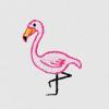 imageDALIX Flamingo Embroidered Zip Hoodie Fleece Long Sleeve Pocket Warm Soft MensWhite