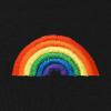 imageDALIX Rainbow Embroidered Fleece Zip Hoodie Cold Fall Winter MensBlack