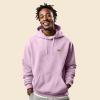 imageDALIX Rainbow Embroidered Fleece Zip Hoodie Cold Fall Winter MensLight Pink