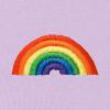 imageDALIX Rainbow Embroidered Fleece Zip Hoodie Cold Fall Winter MensOrchid