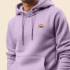 imageDALIX Rainbow Embroidered Fleece Zip Hoodie Cold Fall Winter MensOrchid