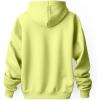 imageDALIX Rainbow Embroidered Fleece Zip Hoodie Cold Fall Winter MensSafety Green