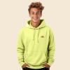 imageDALIX Rainbow Embroidered Fleece Zip Hoodie Cold Fall Winter MensSafety Green