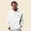 imageDALIX Rainbow Embroidered Fleece Zip Hoodie Cold Fall Winter MensWhite