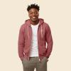 imageDALIX Smile Face Embroidered Zip Hoodie Fleece Long Sleeve Pocket Warm Soft MensMauve