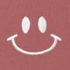 imageDALIX Smile Face Embroidered Zip Hoodie Fleece Long Sleeve Pocket Warm Soft MensMauve