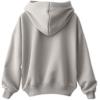 imageDALIX Smile Face Embroidered Zip Hoodie Fleece Long Sleeve Pocket Warm Soft MensSilver