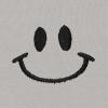 imageDALIX Smile Face Embroidered Zip Hoodie Fleece Long Sleeve Pocket Warm Soft MensSilver