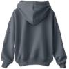 imageDALIX Smile Face Embroidered Zip Hoodie Fleece Long Sleeve Pocket Warm Soft MensSteel Blue