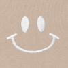 imageDALIX Smile Face Embroidered Zip Hoodie Fleece Long Sleeve Pocket Warm Soft MensTan