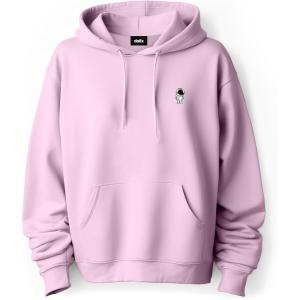 imageDALIX Astronaut Embroidered Fleece Zip Hoodie Cold Fall Winter MensLight Pink