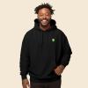 imageDALIX Alien Embroidered Fleece Zip Hoodie Cold Fall Winter MensBlack