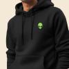 imageDALIX Alien Embroidered Fleece Zip Hoodie Cold Fall Winter MensBlack