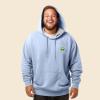 imageDALIX Alien Embroidered Fleece Zip Hoodie Cold Fall Winter MensLight Blue