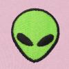 imageDALIX Alien Embroidered Fleece Zip Hoodie Cold Fall Winter MensLight Pink