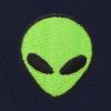 imageDALIX Alien Embroidered Fleece Zip Hoodie Cold Fall Winter MensNavy Blue