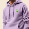 imageDALIX Alien Embroidered Fleece Zip Hoodie Cold Fall Winter MensOrchid