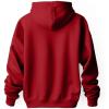 imageDALIX Alien Embroidered Fleece Zip Hoodie Cold Fall Winter MensRed